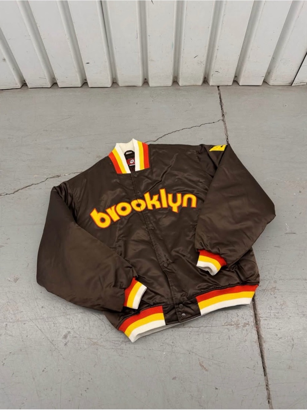 Vintage Brooklyn Brown Puffer Jacket